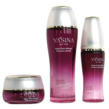 Συνήθεια 4 ουγγιά μπουκάλια και βάζα 1 φγμένα OZ χρωματισμένα κενά γυαλιού γαλακτώματος καλλυντικά